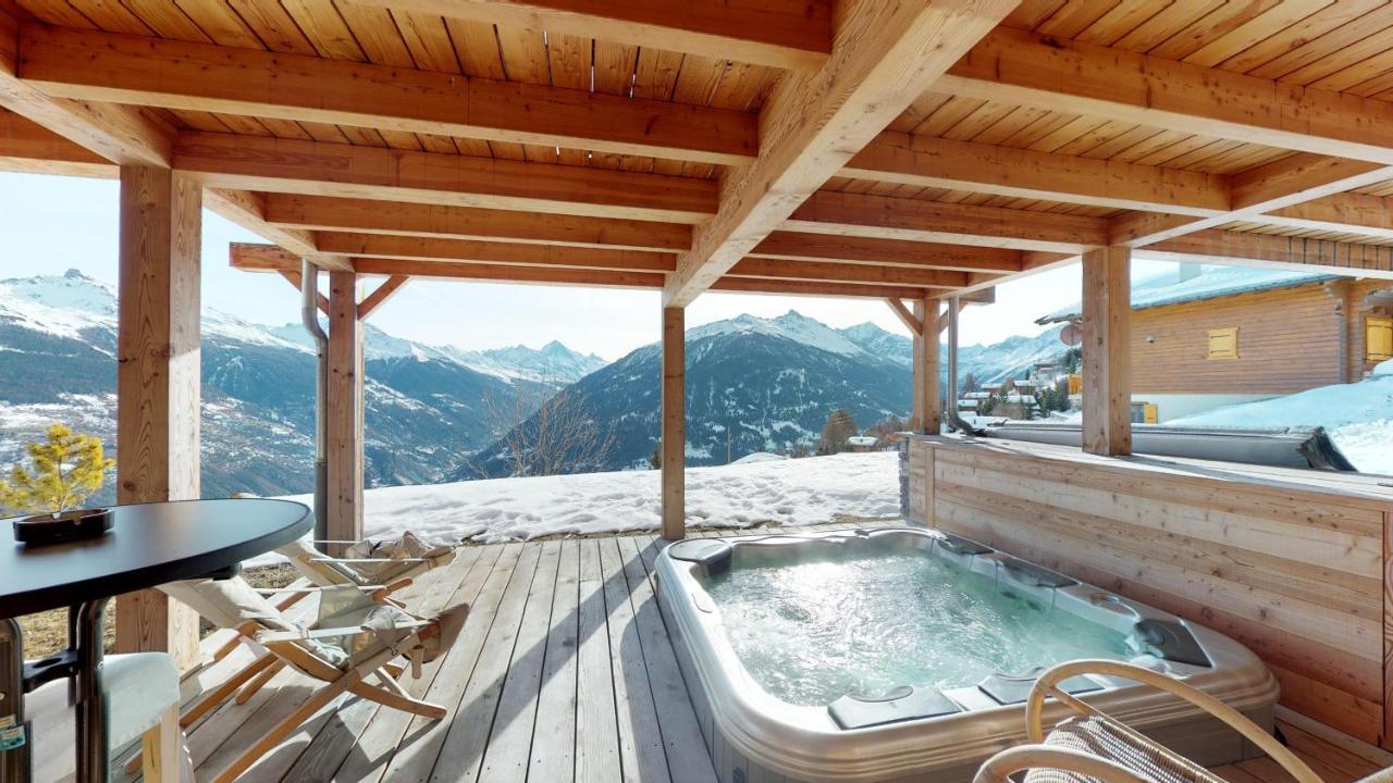 Etoiles Des Neiges Luxe & Jacuzzi Chalet 12 Pers By Alpvision Residences Heremence Екстер'єр фото