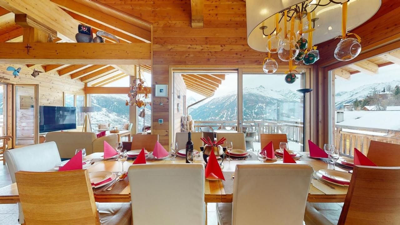 Etoiles Des Neiges Luxe & Jacuzzi Chalet 12 Pers By Alpvision Residences Heremence Екстер'єр фото